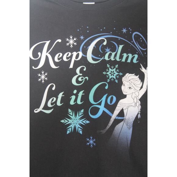 Disney Frozen Elsa 'Calm & Let it Go' Sweatshirt Women's Large - Cotton Blend - Picture 3 of 5